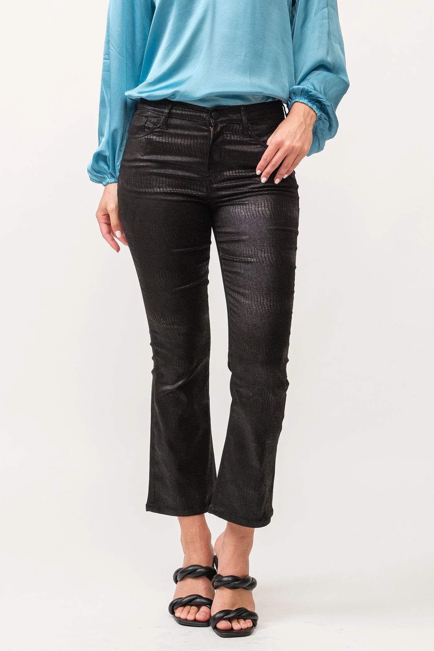 Fantastic Offers JEANNE MID RISE CROPPED FLARE JEANS