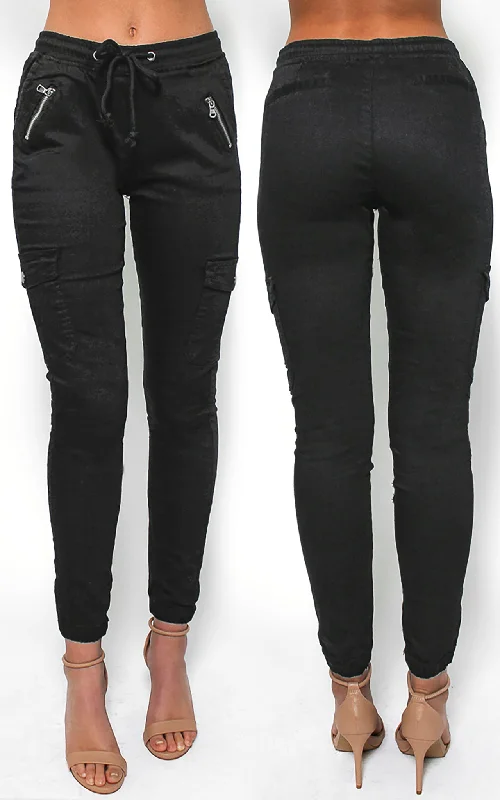 Special Promotion Dip It Low Cargo Jeans - Black