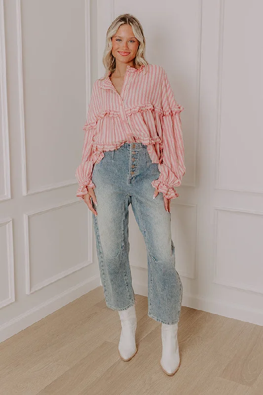 Year-End Sale The Violet High Waist Barrel Jean