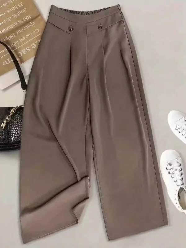 Stock Clearance Full Size Wide Leg Pants