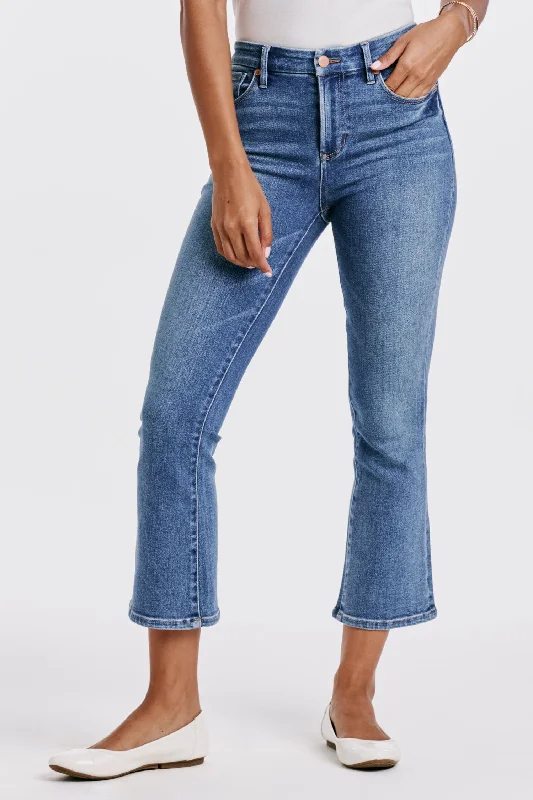 Bargain Alert JEANNE SUPER HIGH RISE CROPPED FLARE