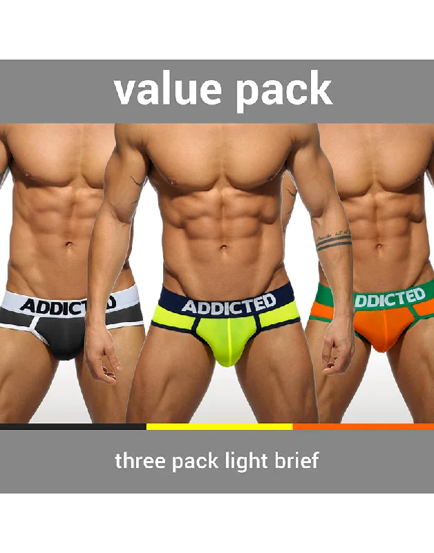 Addicted 3- Pack Light Brief AD402P