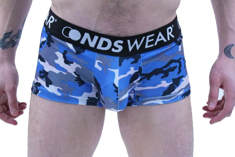 Blue Camo Men's Trunk Underwear by NDS Wear - BLOWOUT SALE!