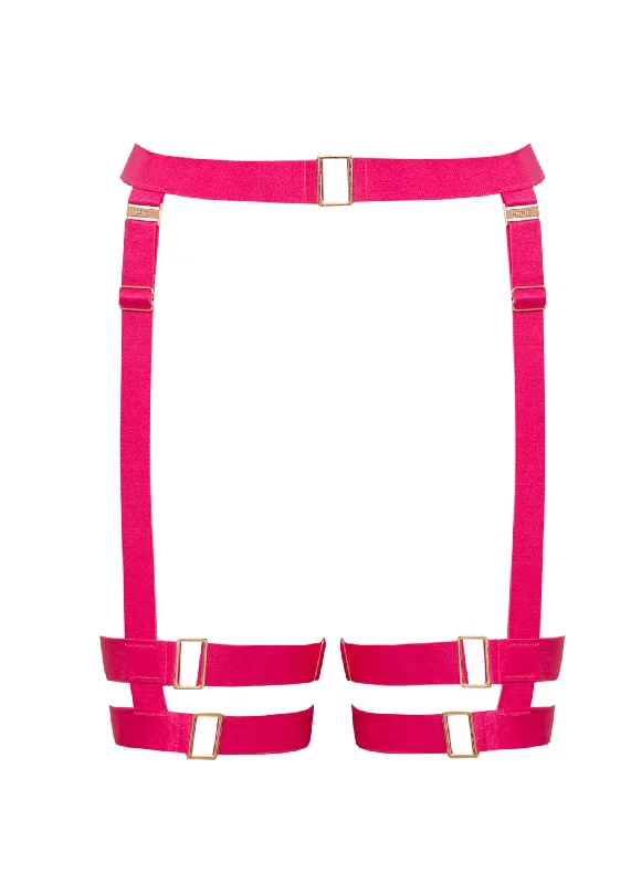 Trinity Thigh Harness (Fuchsia Pink)