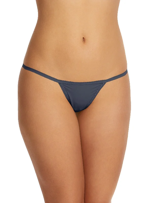 Weekend Shopping Made Better BreatheSoft™ G-String Granite Grey