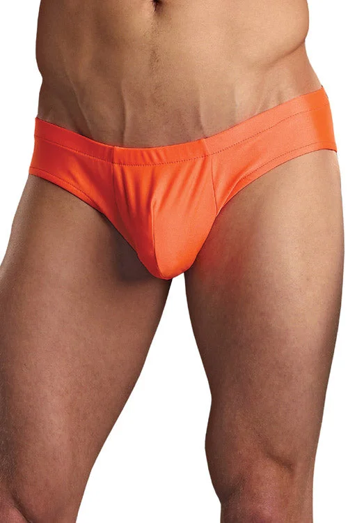 Euro Male Spandex Pouch Butt Contour Brief Underwear - Orange