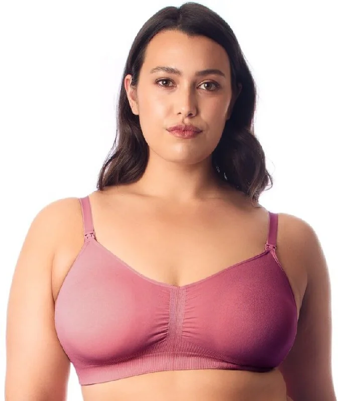 Hotmilk My Necessity Full Cup Maternity & Nursing Wire-Free Bra - Rose Rouge