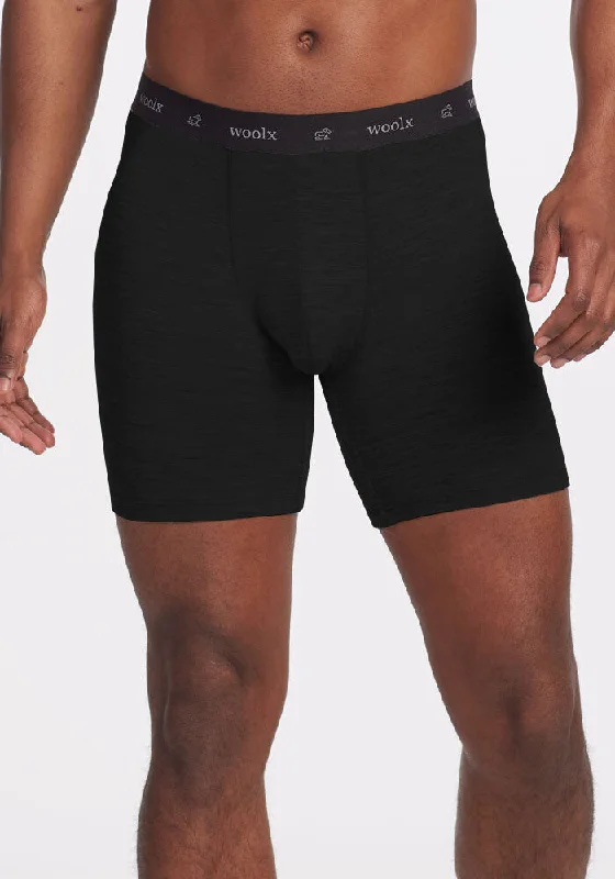 Jazzy No Fly Boxer Briefs - Black