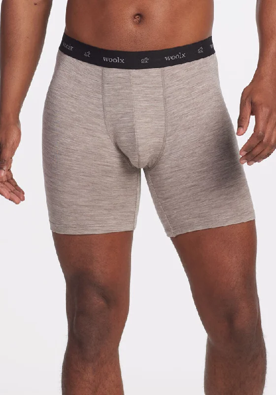 Jazzy No Fly Boxer Briefs - Light Mocha