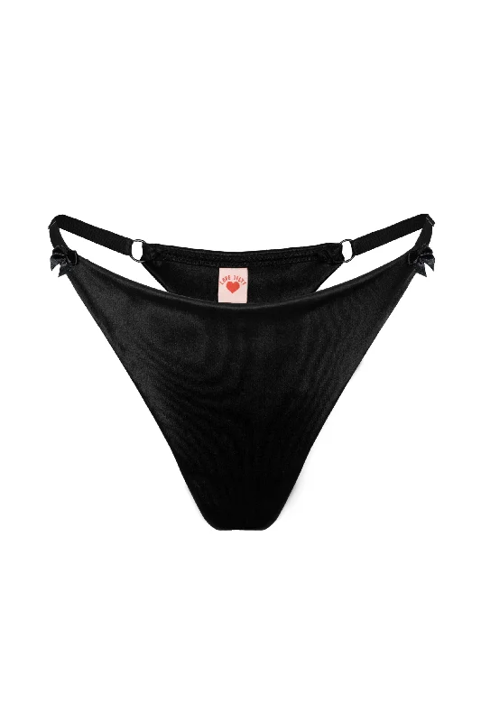 Virginia black thongs