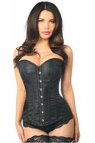 Lavish Black Brocade Corset