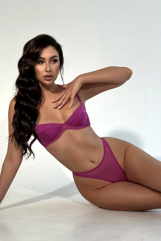 Parabola Fuchsia high waisted thongs