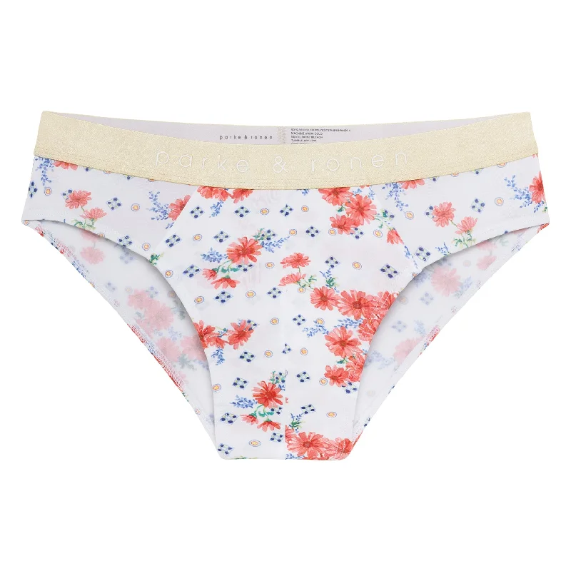 Posies Coral Print Low Rise Brief