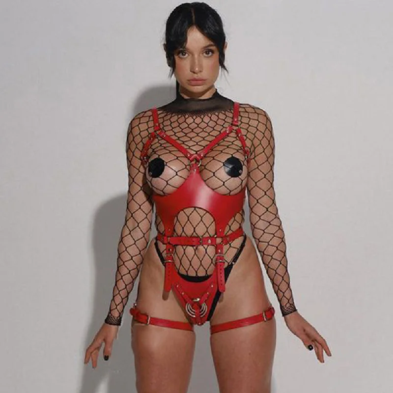 PU Leather Body Harness