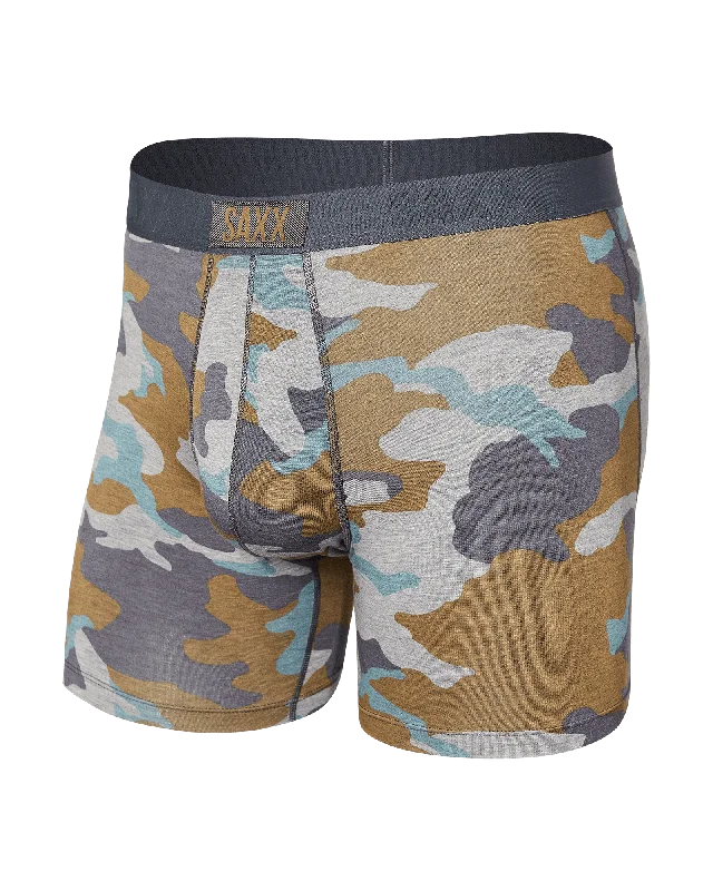 Saxx Men's Vibe Super Soft Boxer Brief -  Grey Supersize Camo