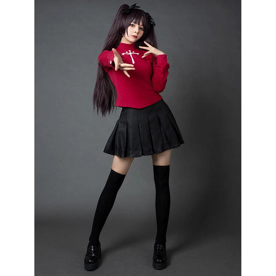 The Holy Grail War Fate/Stay Night Tohsaka Rin 2 Cosplay Costume mp004001