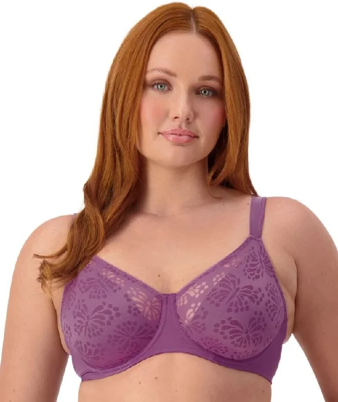 Triumph Lacy Minimizer Bra - Amethyst