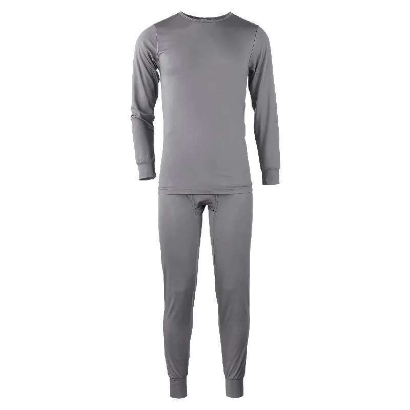 KNOCKER MEN'S SOFT FLEECE THERMAL UNDERWEAR (TU005_H.GRY)