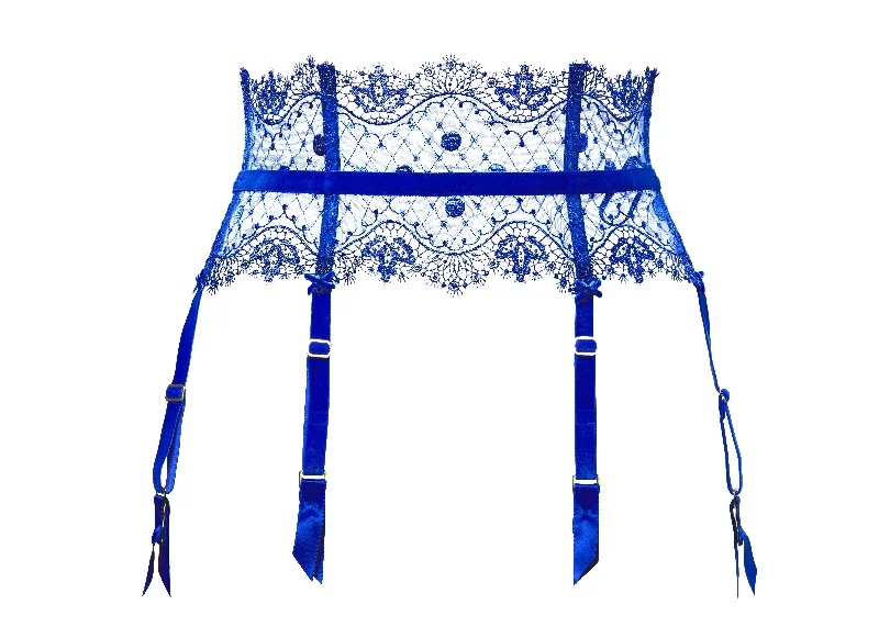 Vedette Suspender - Capri Blue