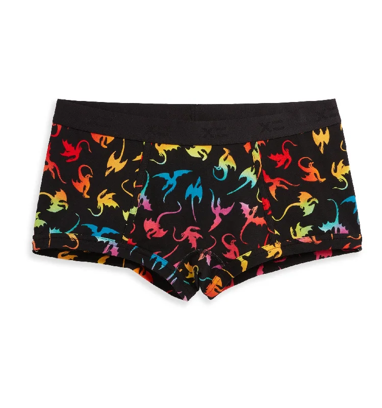 Huge Discounts Boy Shorts - Rainbow Dragon