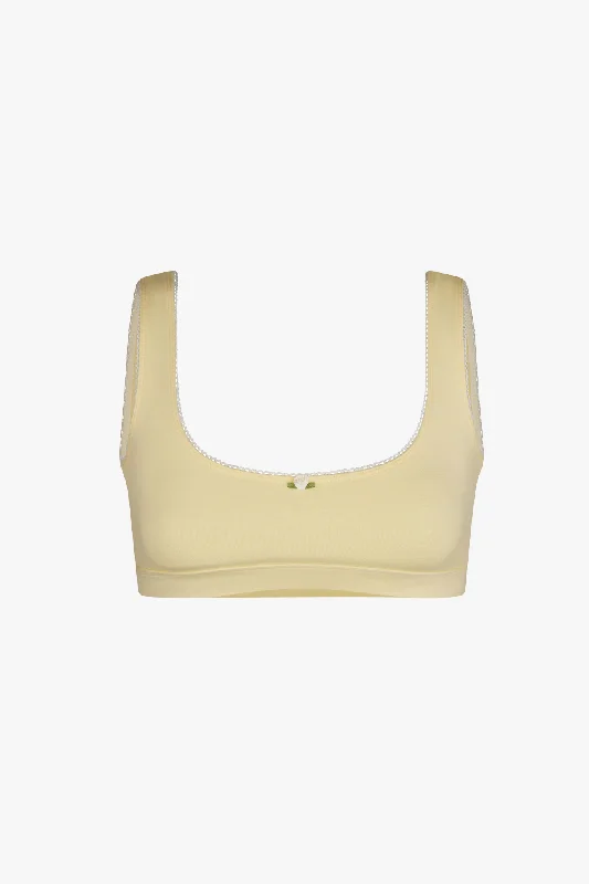 SUPPORT COTTON BRA IN BUTTER