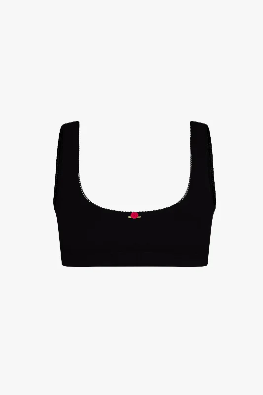 Markdowns SUPPORT COTTON BRA IN ONYX